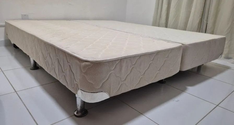 Base Cama Box Bipartido Queen Size - Foto 3