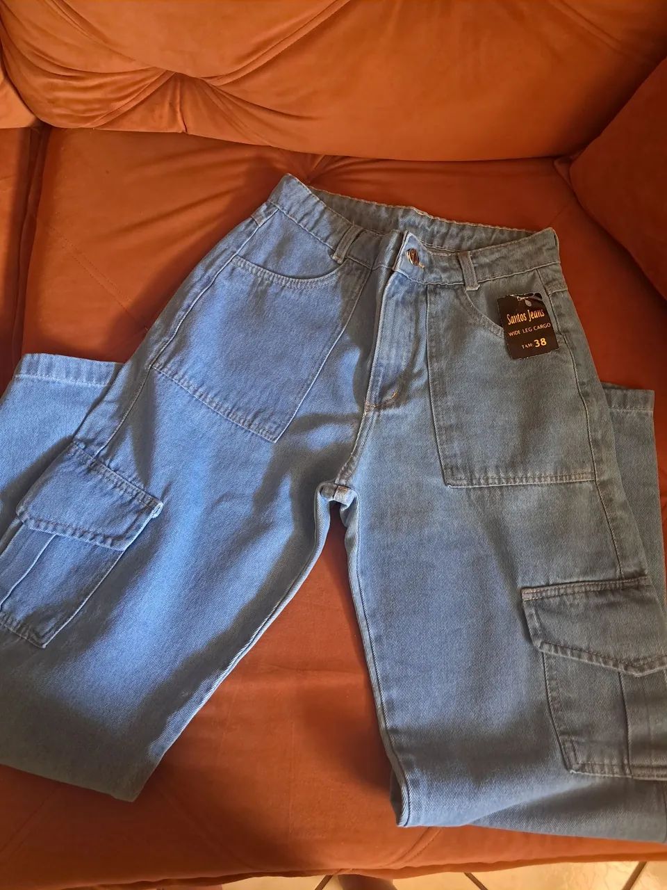 Calça wide leg
