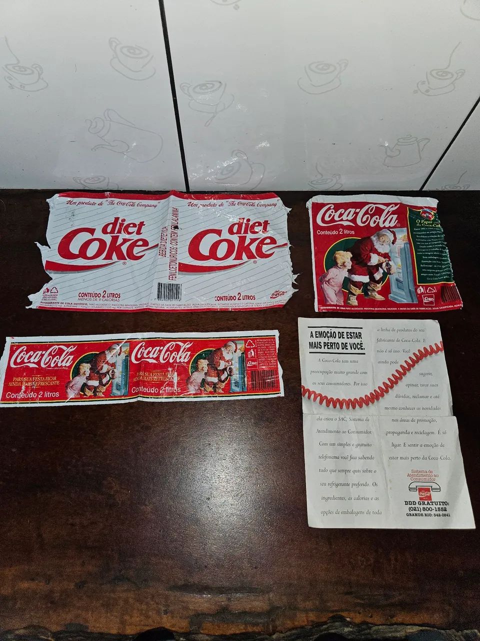 Rótulos antigos Coca-Cola Folder Embalagem 