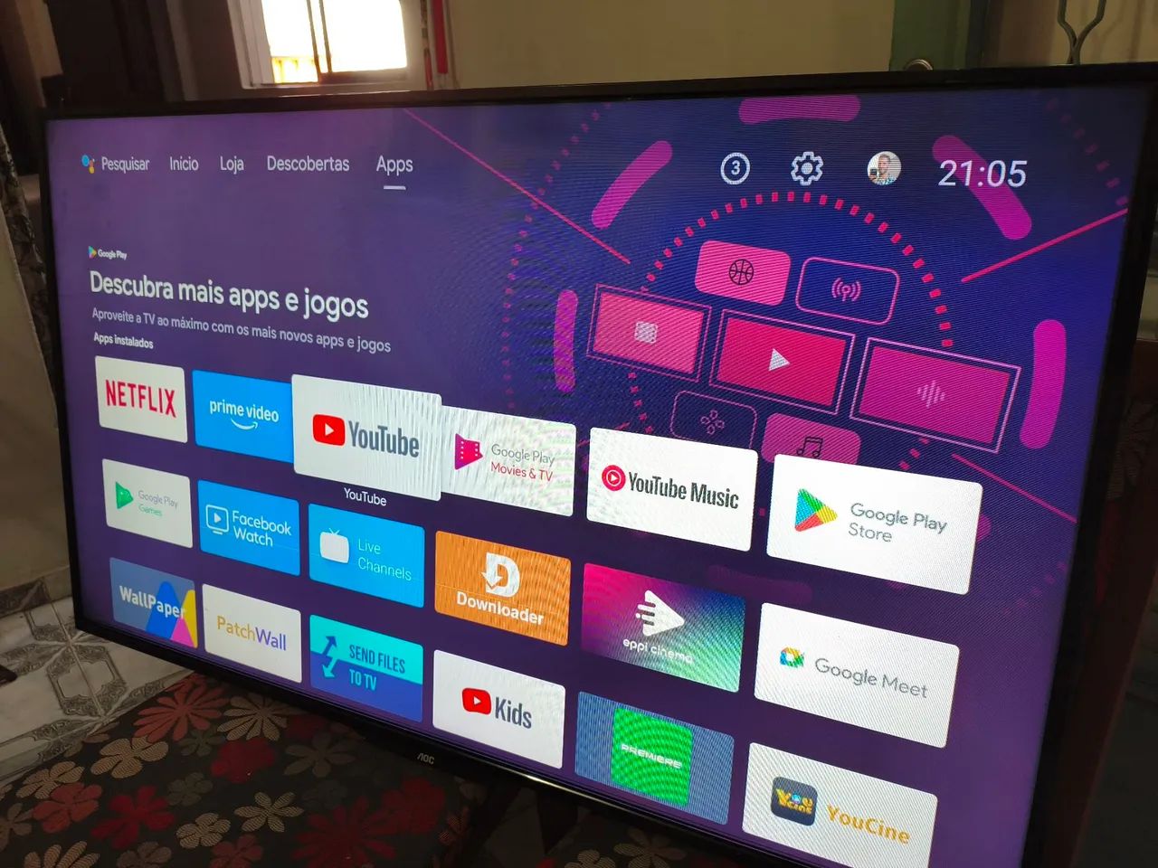 TV AOC LED 50 Polegadas FullHD (1920x1080p)