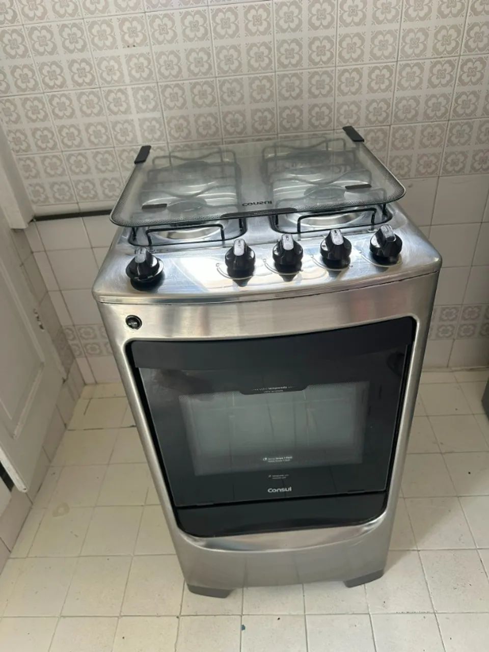 Fogão Piso Consul CFO4N 4 Bocas Inox Bivolt (Está para gás de rua) - Foto 2