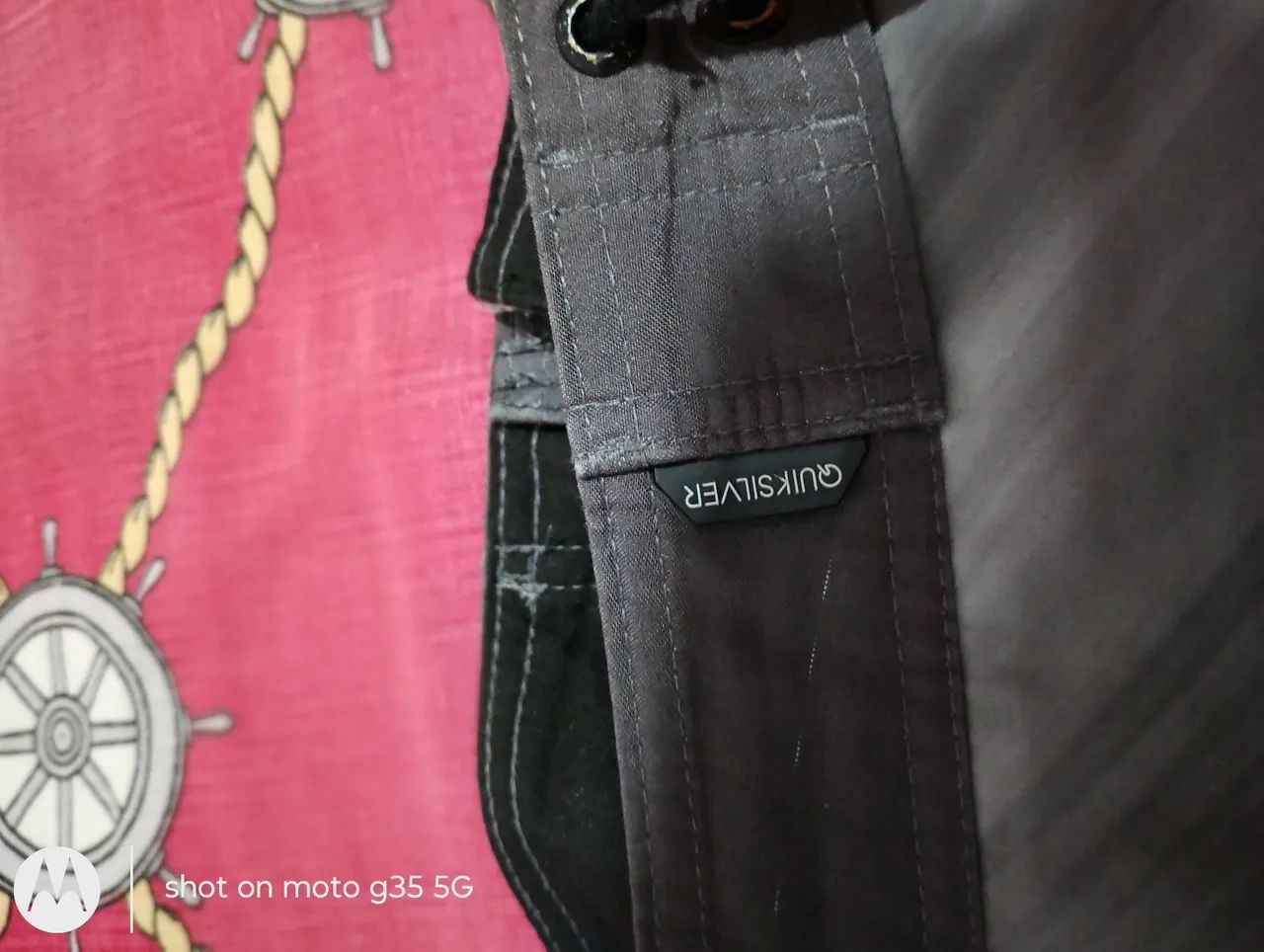 Bermuda Quicksilver preta e cinza 46 - Foto 4