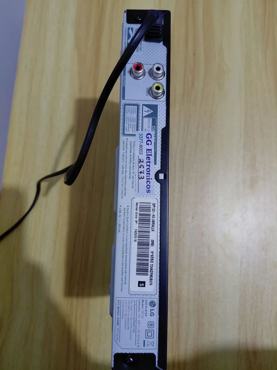 DVD Player LG DP132 na cor preta - Foto 3