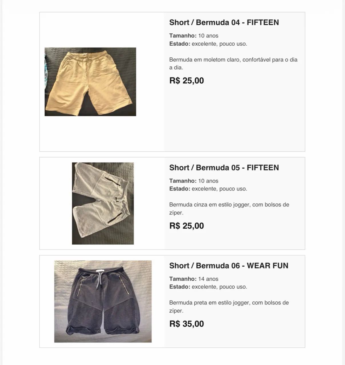 Bermudas originais  infantis - Foto 4