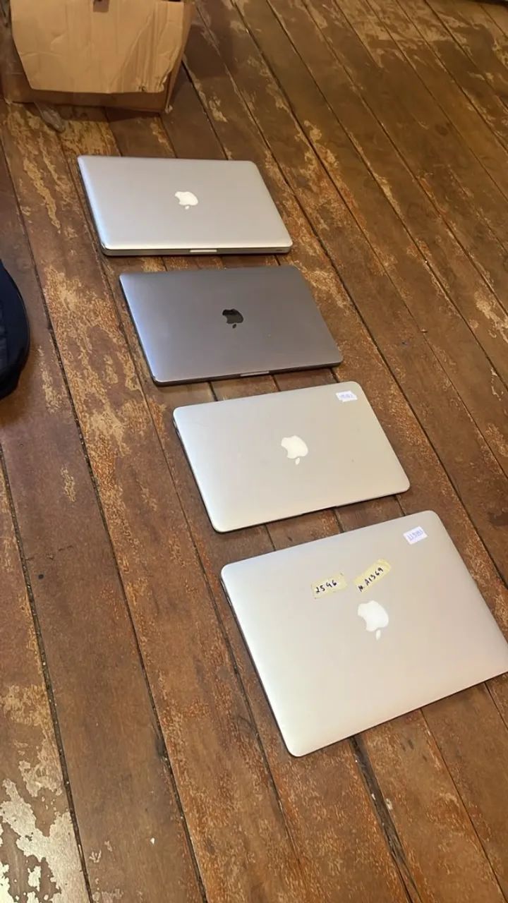 Lote de Macbooks, White, Air e Pro