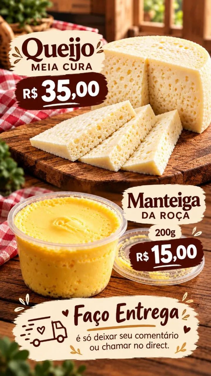 Queijo e manteiga 