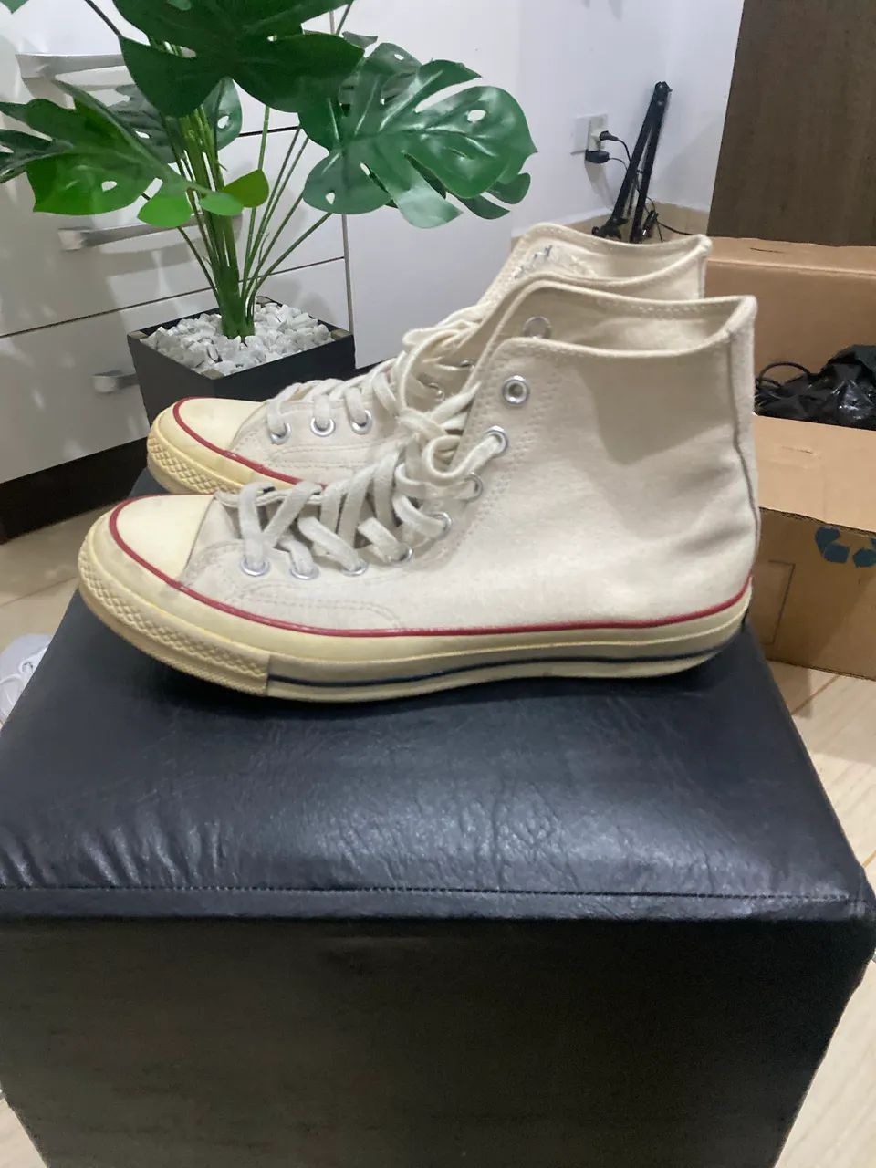 Tênis converse chuck taylor bege  - Foto 3