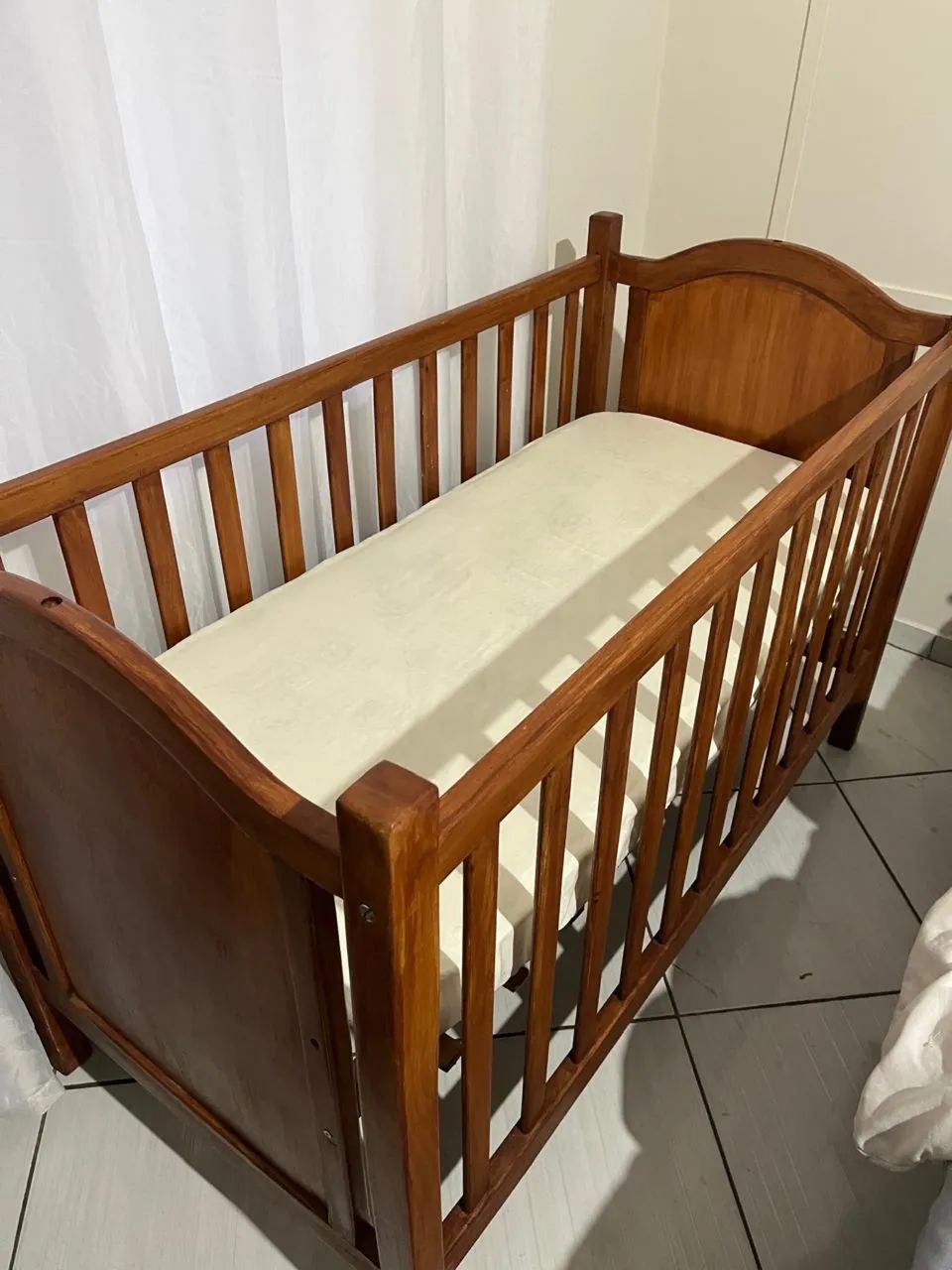 Berço de madeira + colchão - Foto 2