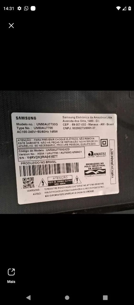 Smart Tv Samsung Quebrada  - Foto 3