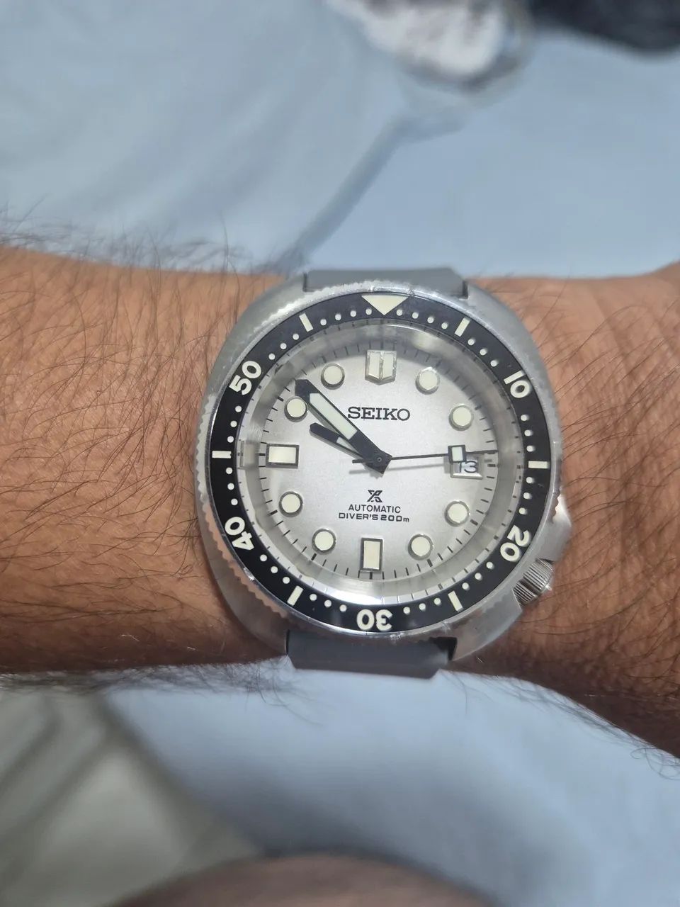 Relógio SEIKO PROSPEX TURTLE  "GLACIER"  200 METROS  -  CUSTOMIZADO - Foto 4