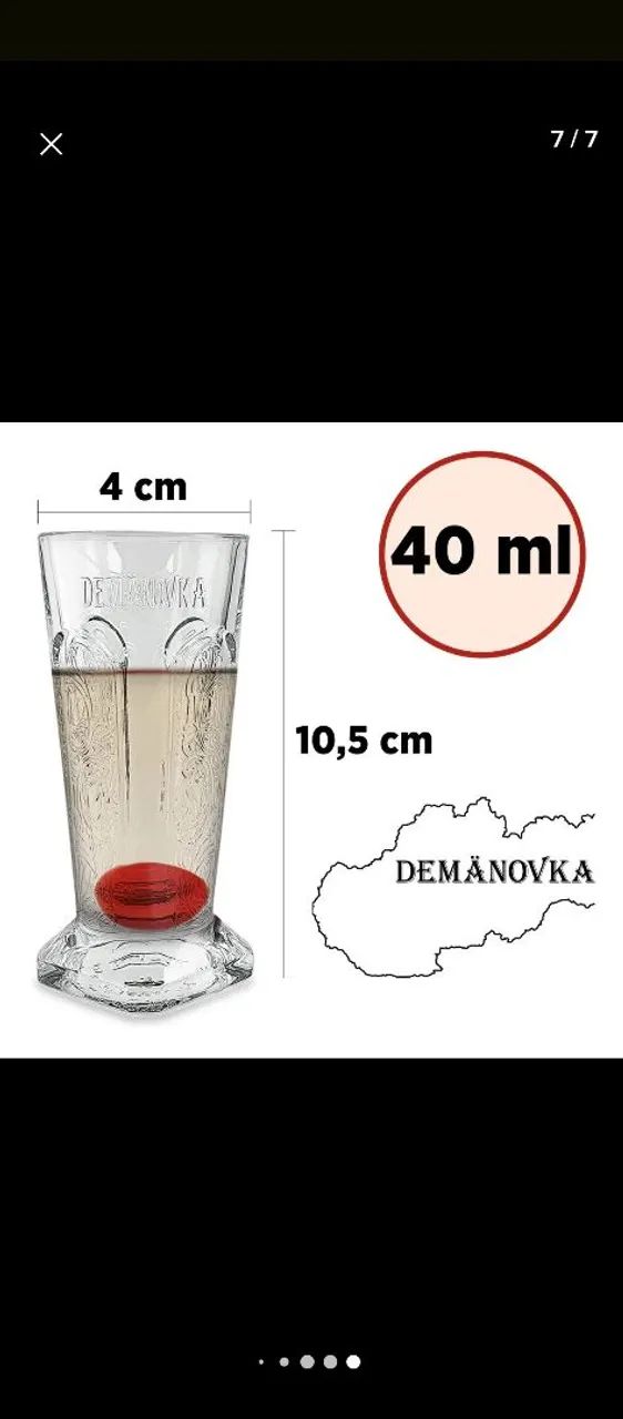 Kit colecionáveis copos vodka Demanovka