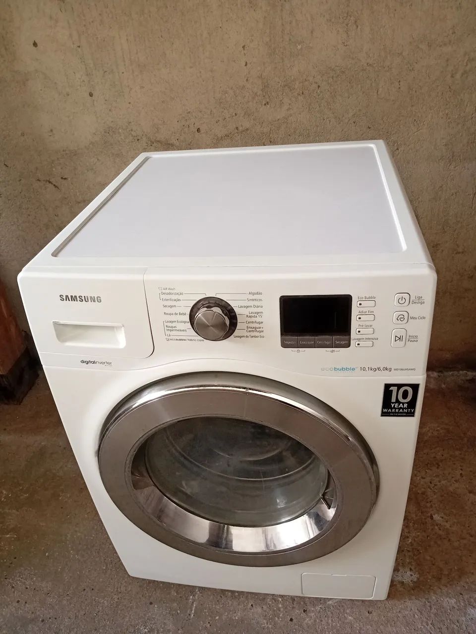 Lava e seca Samsung 10kgs revisada 