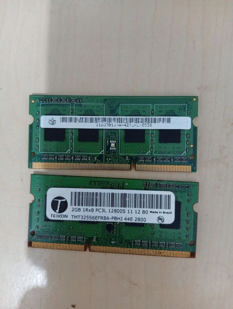 Memórias ram ddr3 2x2gb