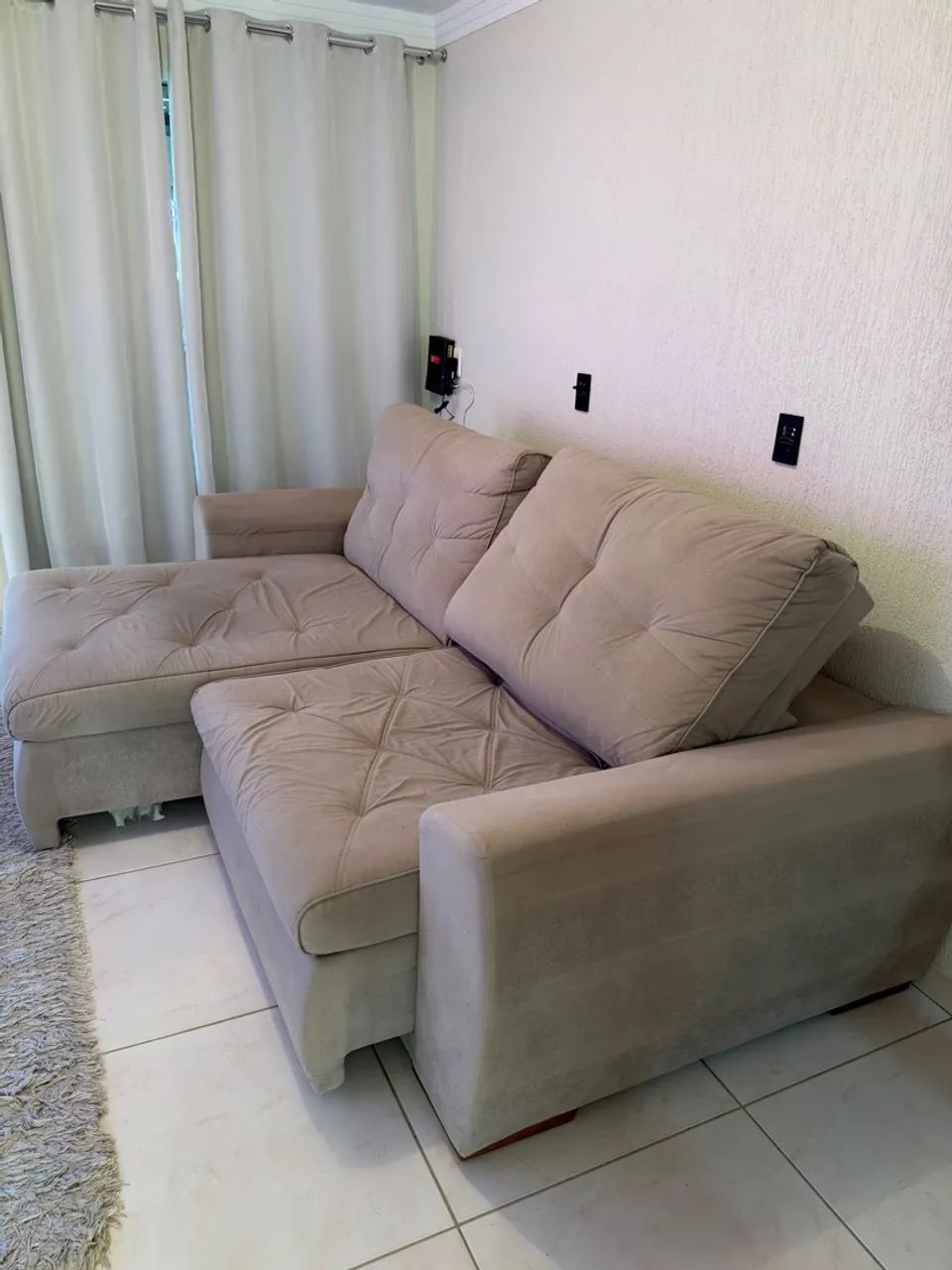 Sofá retrátil e reclinável 2,30 m - Foto 5