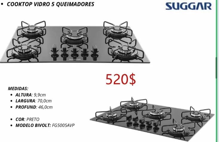Fogão Cooktop telis 