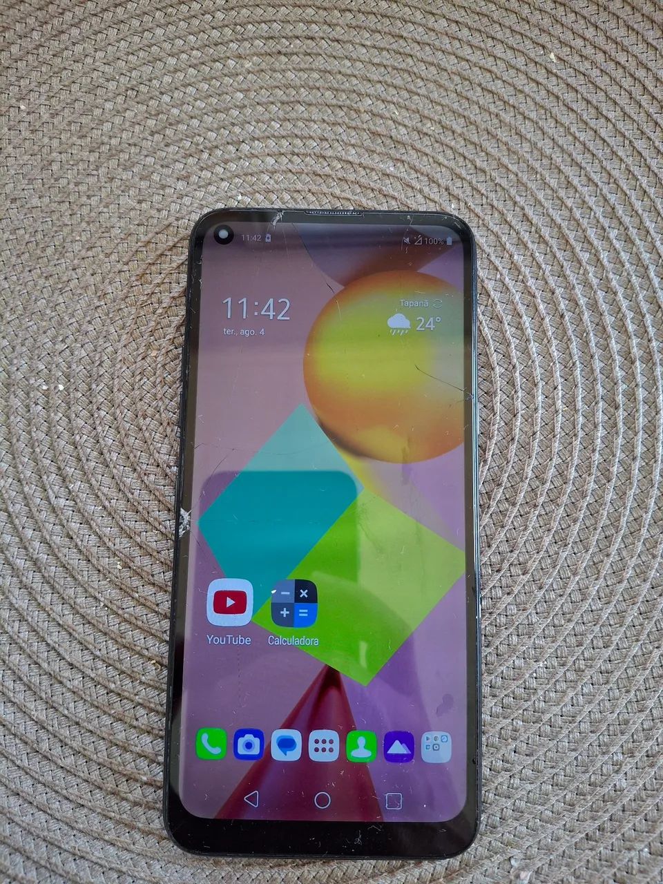 Celular LG K61 128G cm trincado  - Foto 2