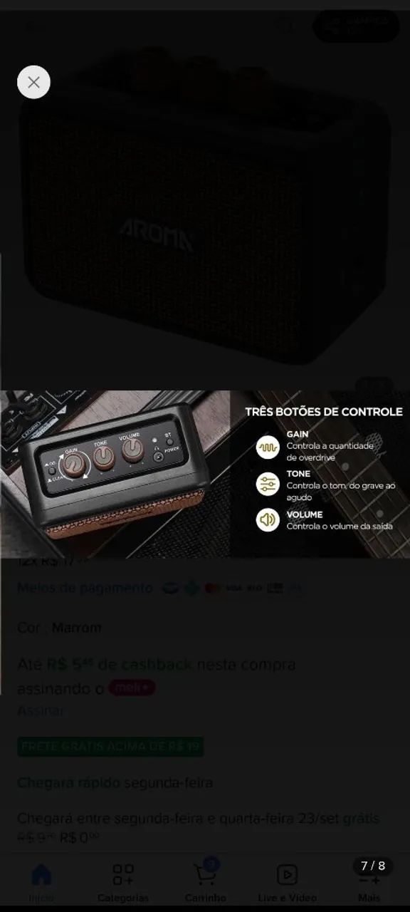Mini amplificador de guitarra  - Foto 2