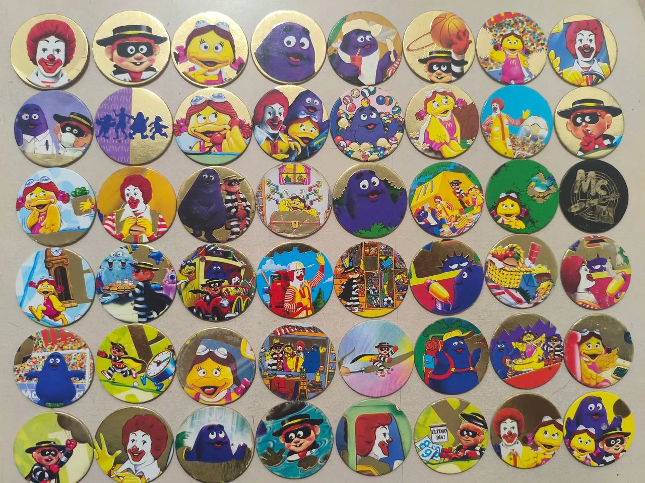Coleção completa Tazos MC discs