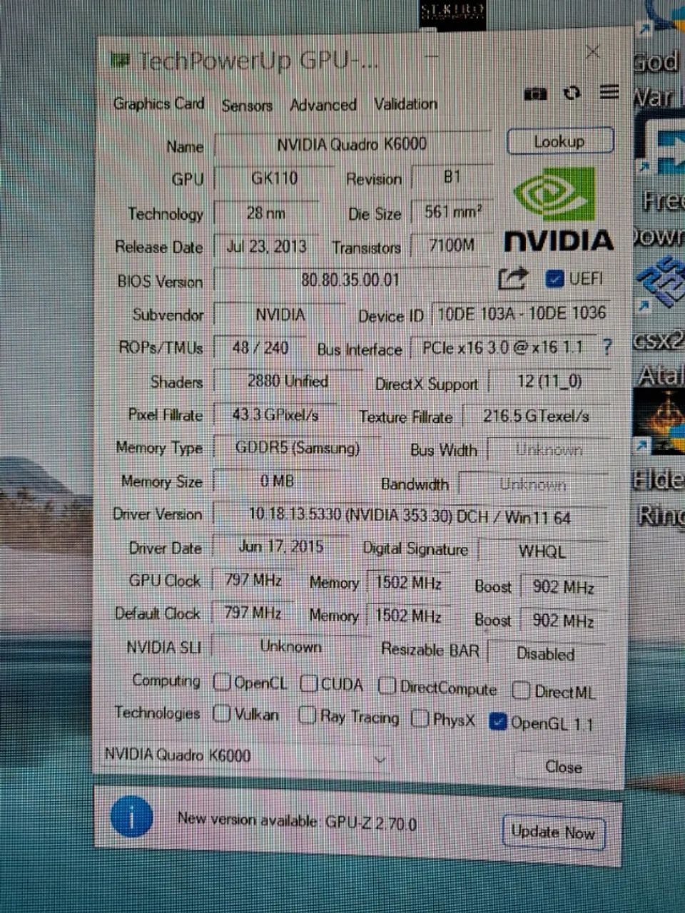 Placa de video nvidia Quadro 12Gb - Foto 5
