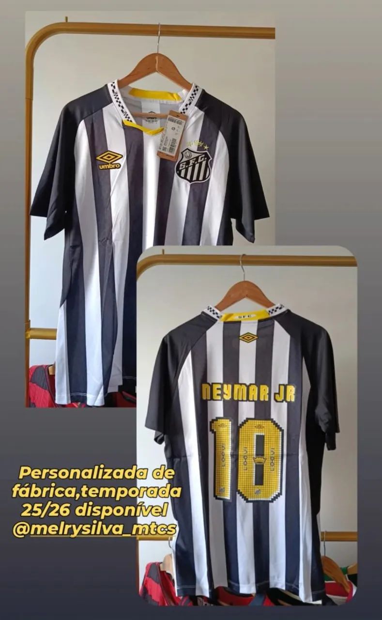 Camisa do Santos FC 25/26 personalizada 