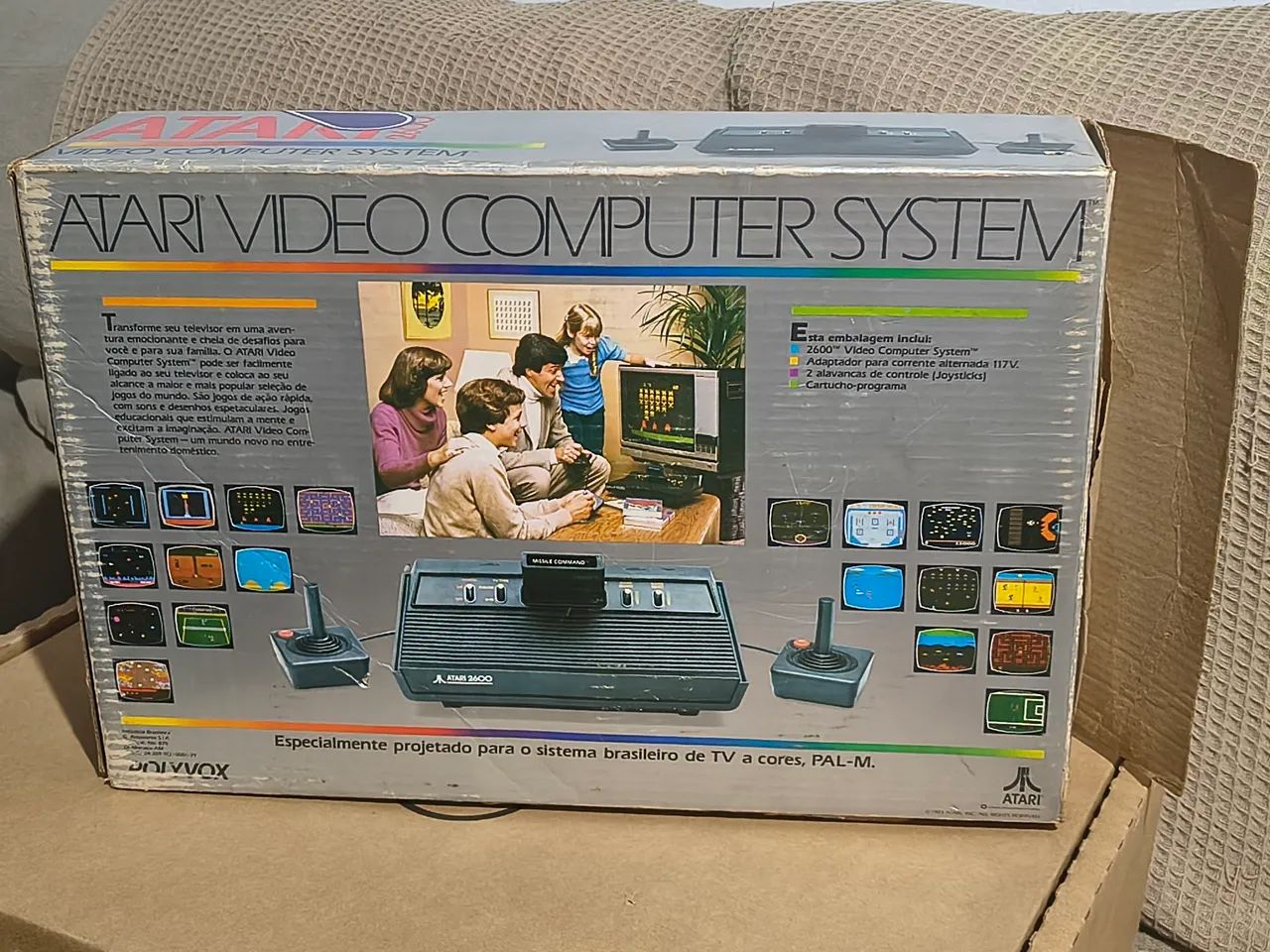 ATARI SERIAL CKNPLETO VAIXA BERÇO E CONSOLE