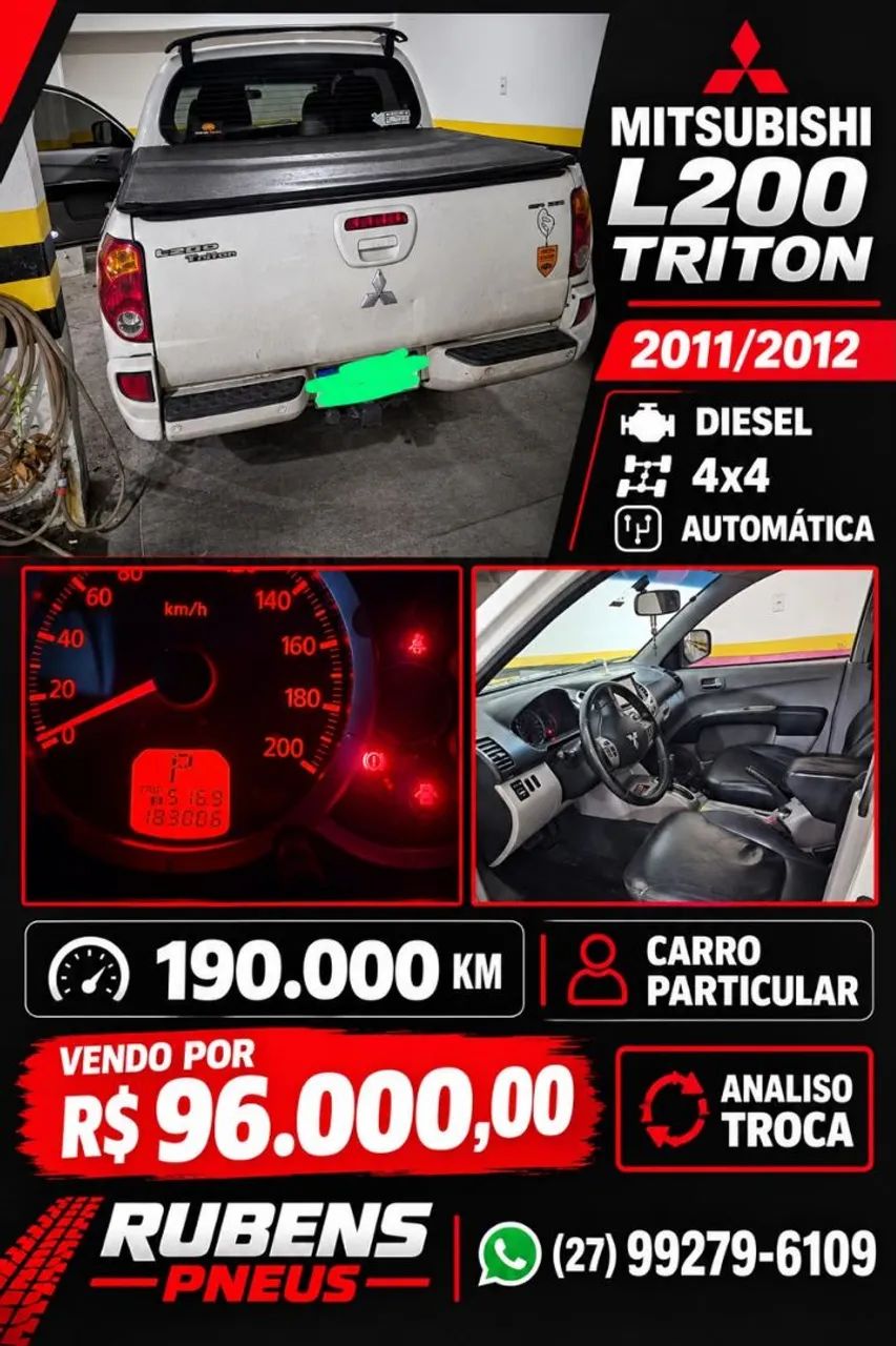 Mitsubishi L200 EVOLUTION 3.2 4X4 TB INT. DIESEL 2012