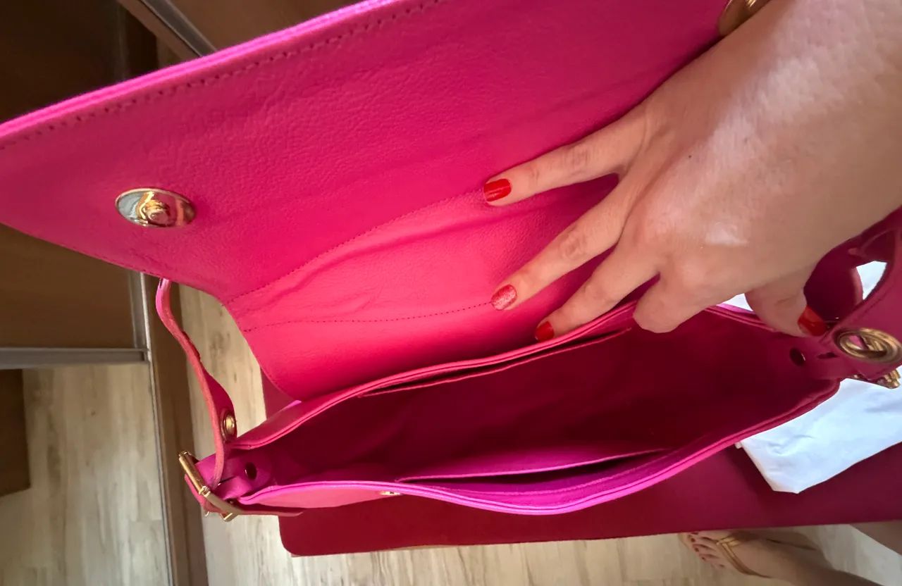 Bolsa Nicole couro legítimo - Fernanda Gregorin  - Foto 4