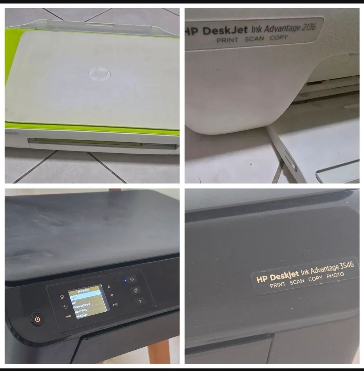 Impressoras multifuncionais hp