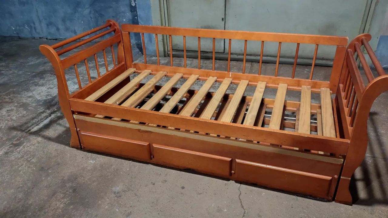 Cama de casal e Bicama madeira rústica  - Foto 3