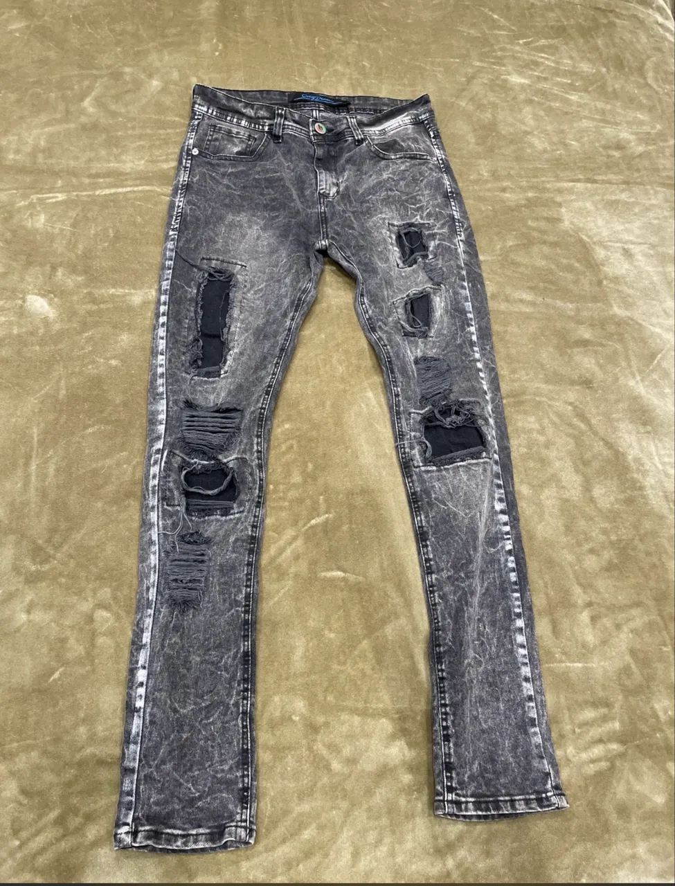 Calça City Denim Cinza TM 40 - Foto 4