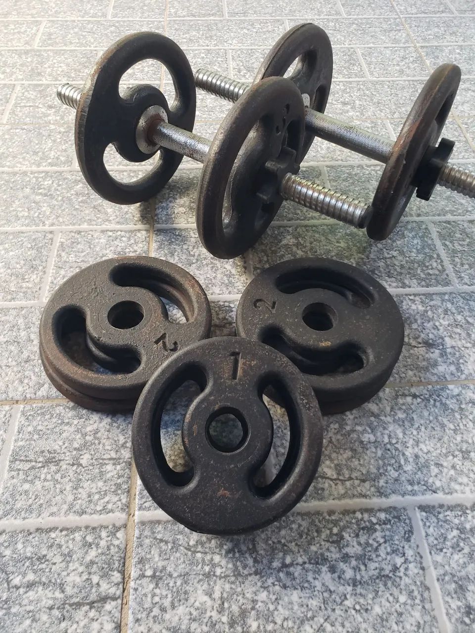 Kit anilhas 24Kg - Foto 2