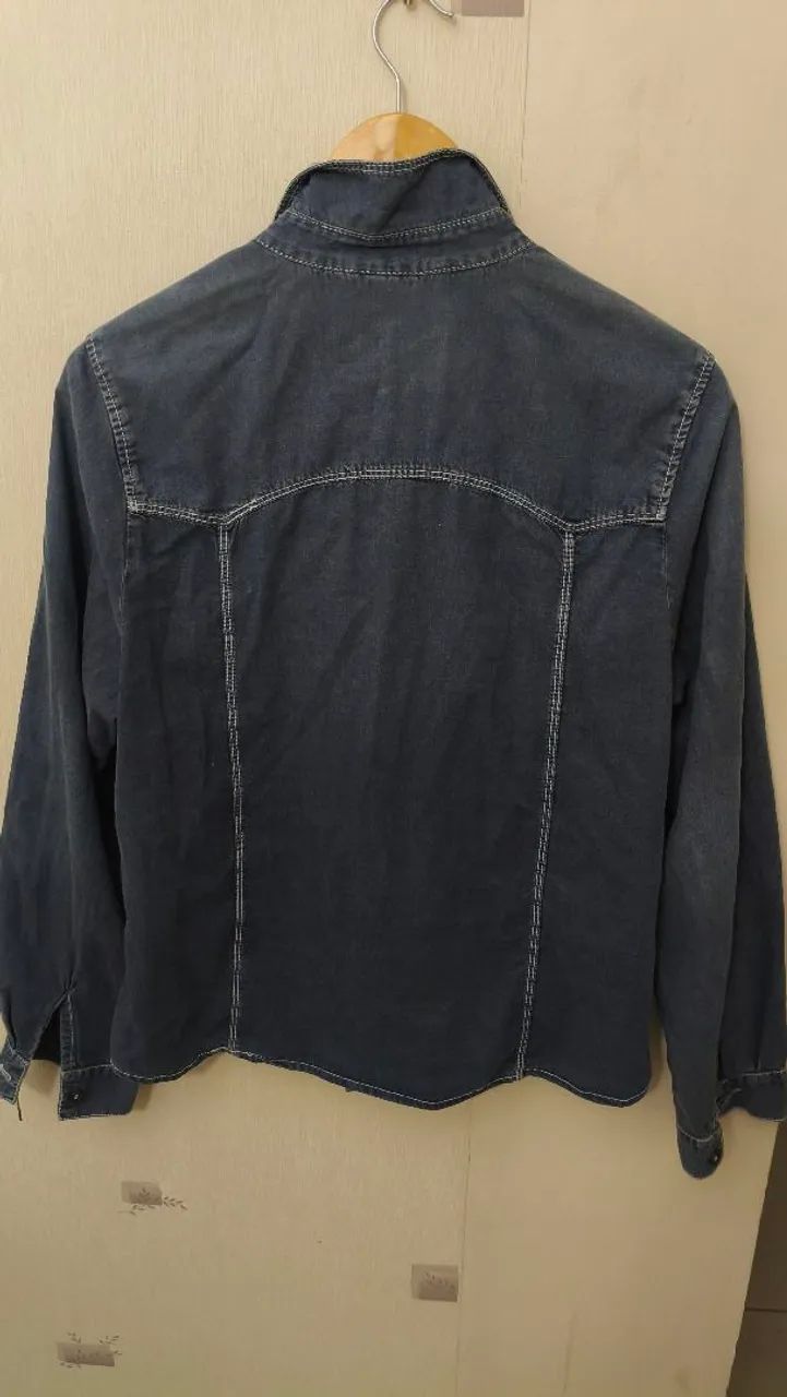 HUUUM SEMINE COLLECTION camisa jeans algodão  - Foto 5