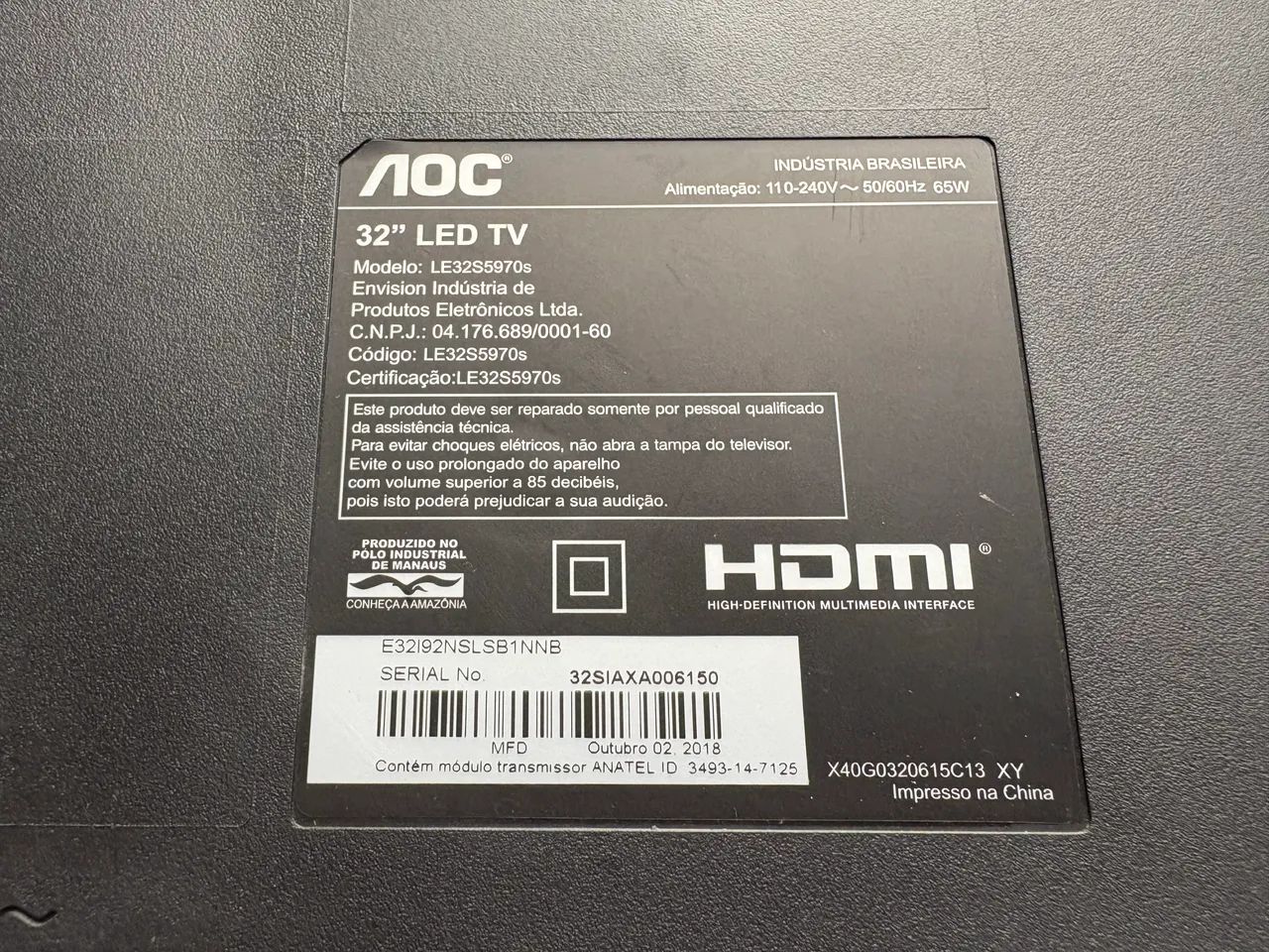 TV LED 32 Polegadas AOC  - Foto 3