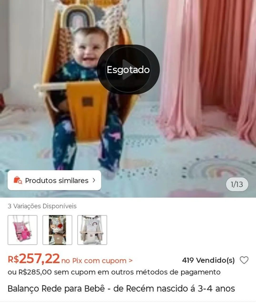 Balanço de bebe - Foto 3