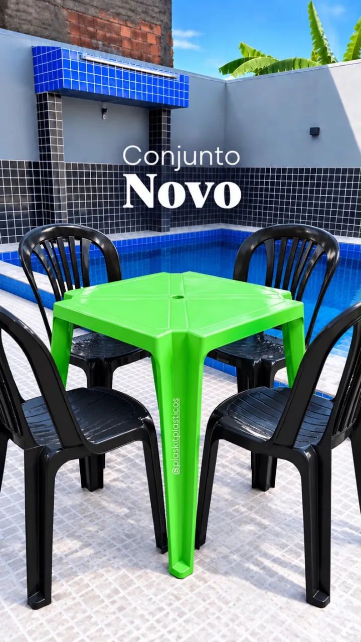 Conjunto de mesa (jogo mesa com 4 cadeiras) - Foto 2