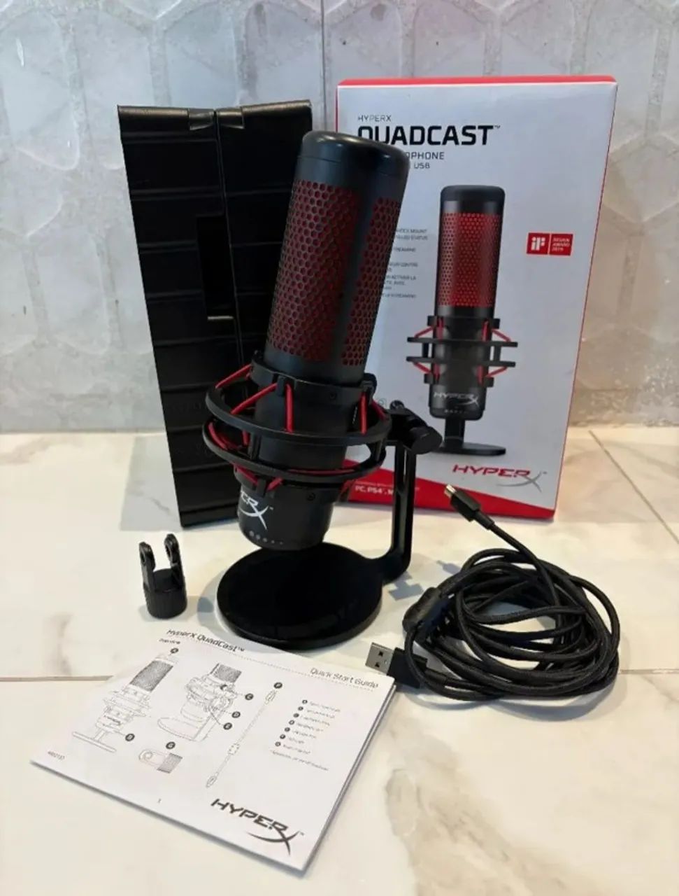 Microfone HyperX QuadCast Original USB Gamer Streaming