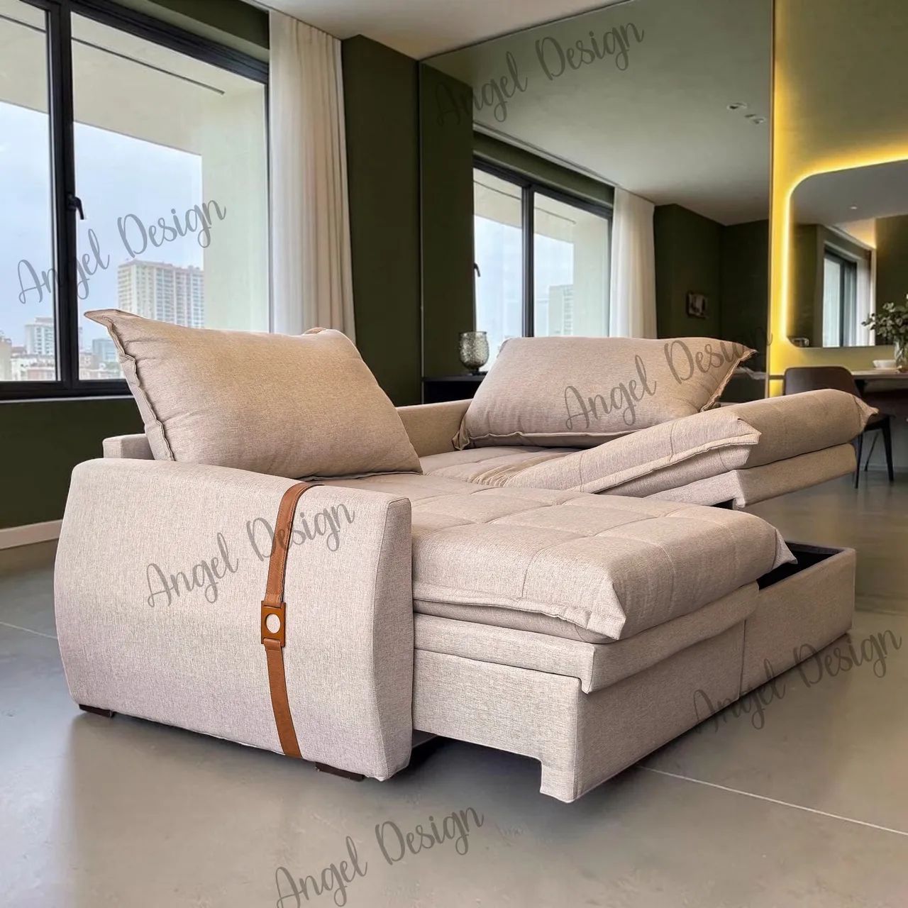 Sofá Cama slim baú 