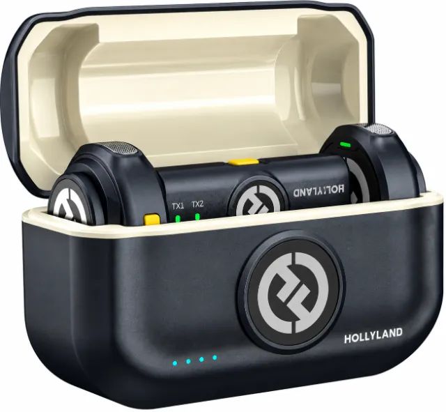 Microfone Lapela Sem Fio Hollyland Lark M2 Duo USB-C