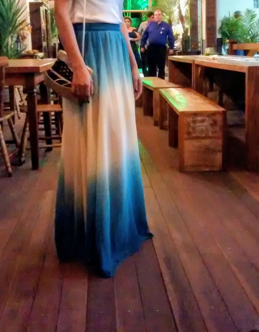 Saia Longa Degradê Elegante - Foto 2