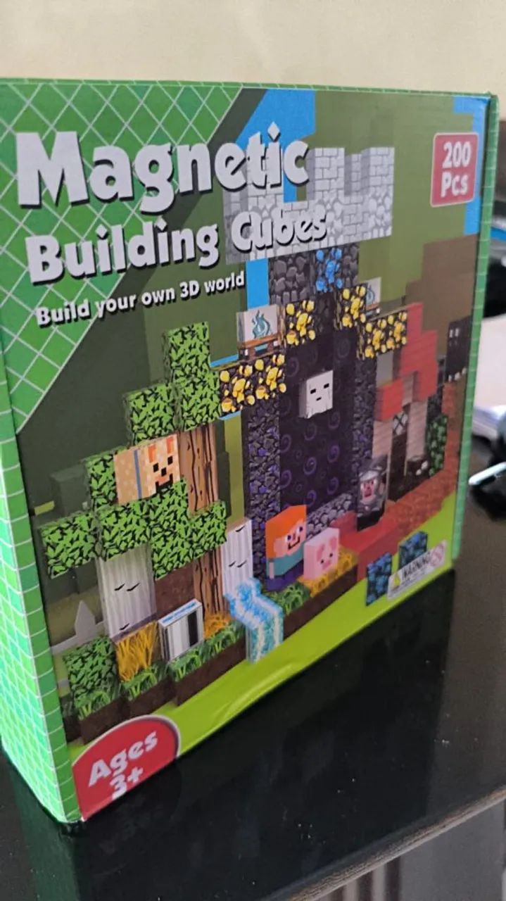 Blocos magnéticos Minecraft 200 peças  - Foto 2