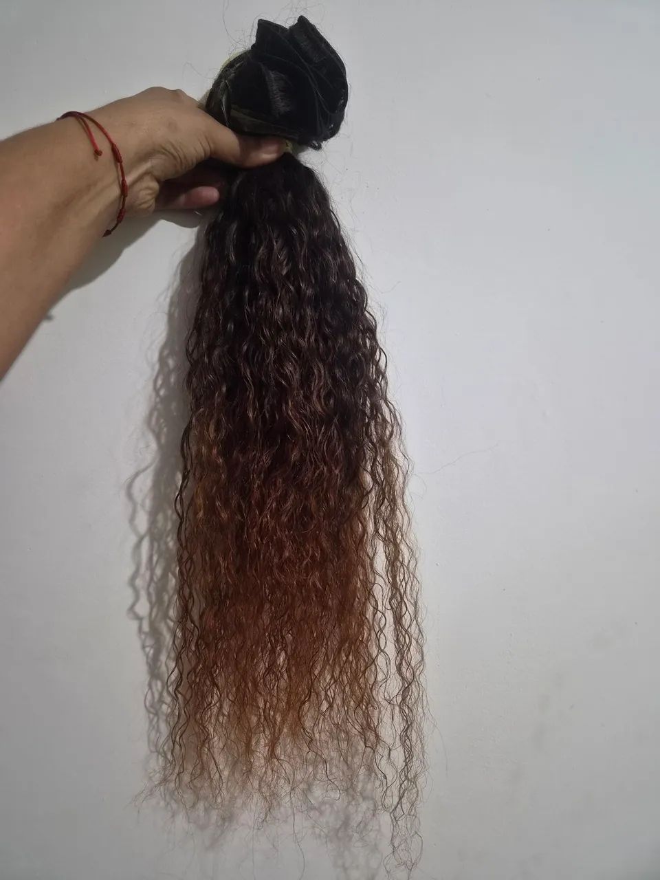 Cabelo humano caipira 65cm .