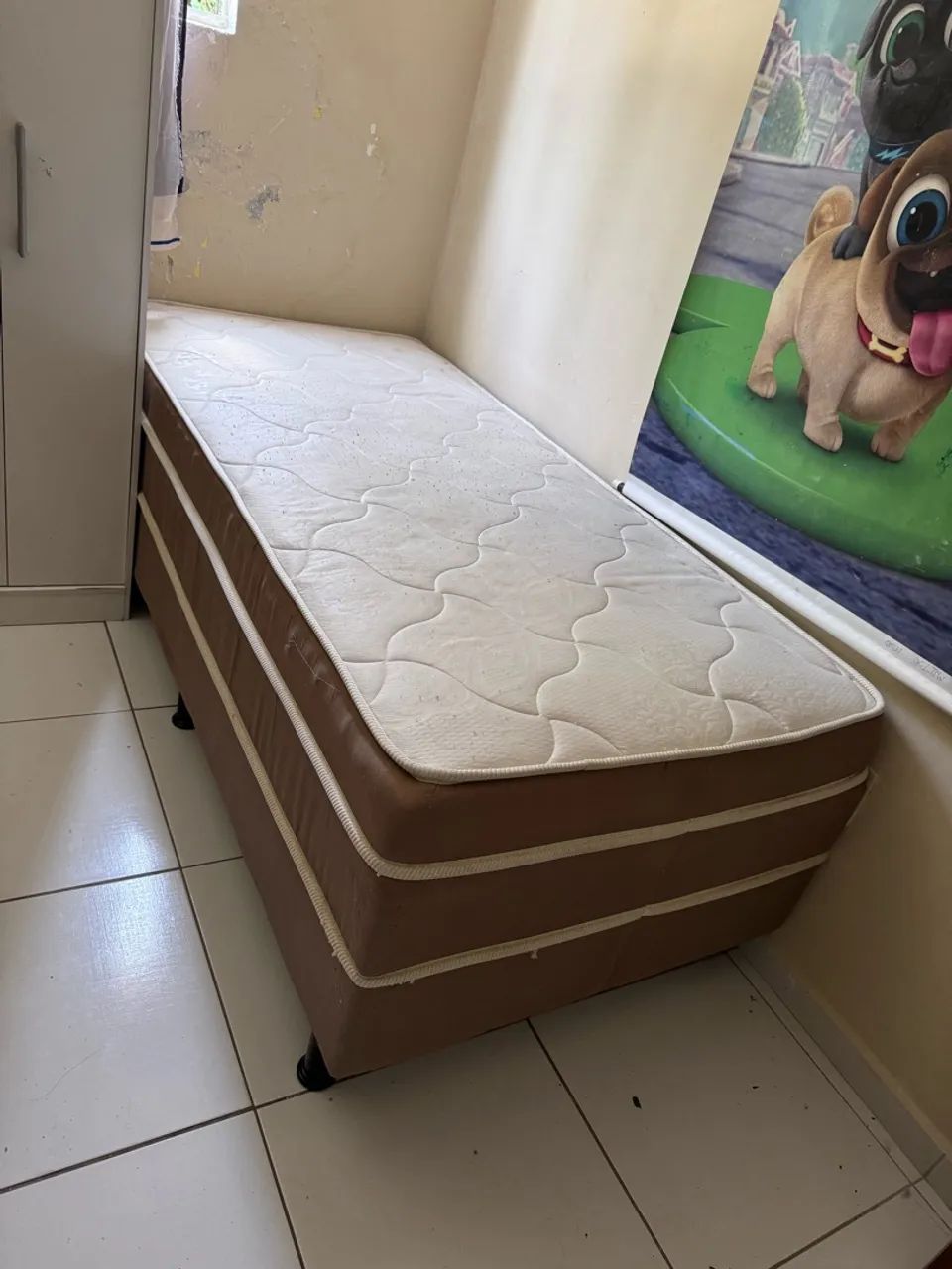 Cama soleitão box com molas