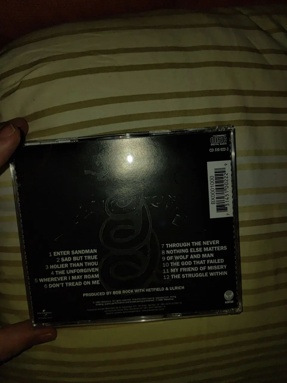 Cd metallica - black album - vertigo original version (novo) - Foto 4