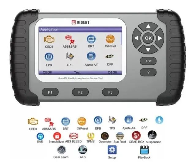 Scanner automotivo vident 702 + af