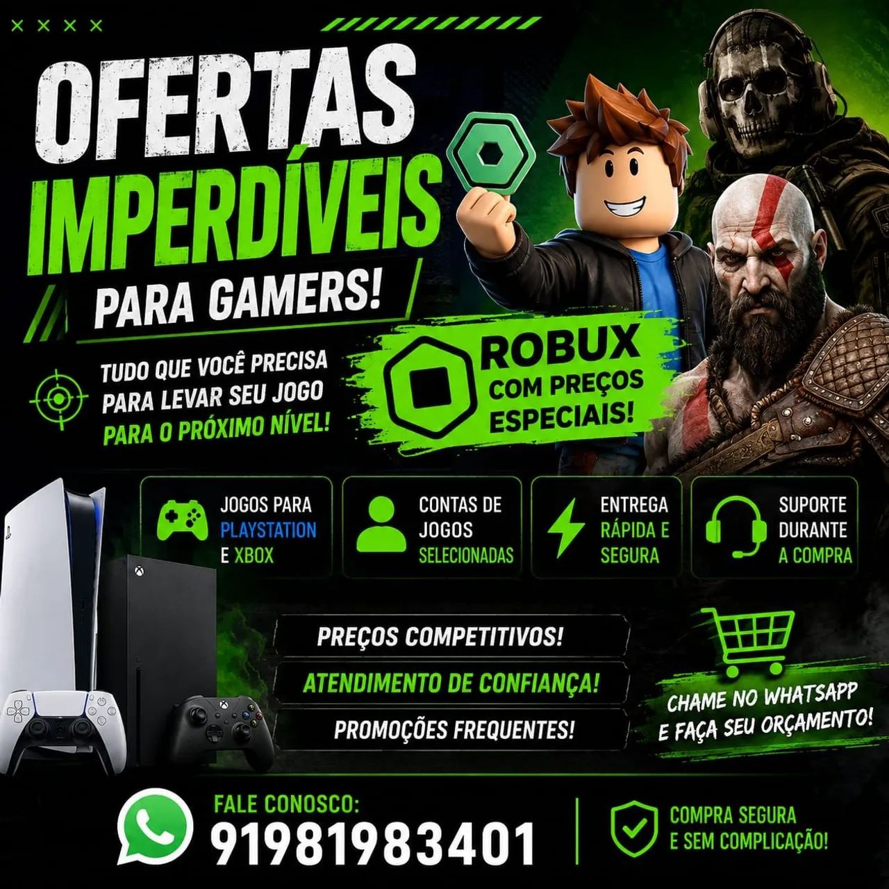 JOGOS PARA PS5, XBOX E STEAM