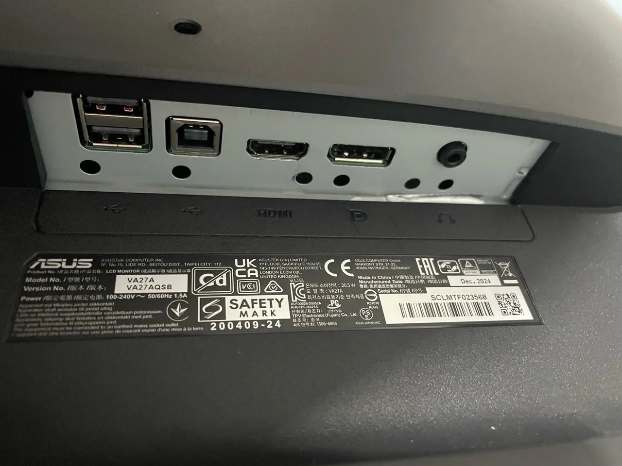 Vendo monitor game asus va27a 27 polegadas com ips 75Hz - Foto 4