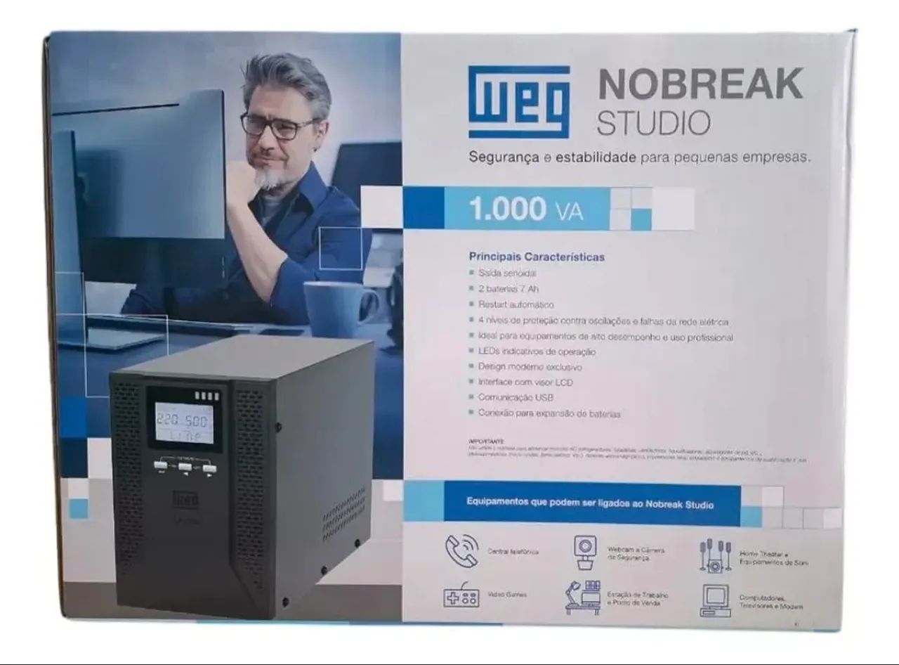 No break WEG Studio 1KVa - Foto 5