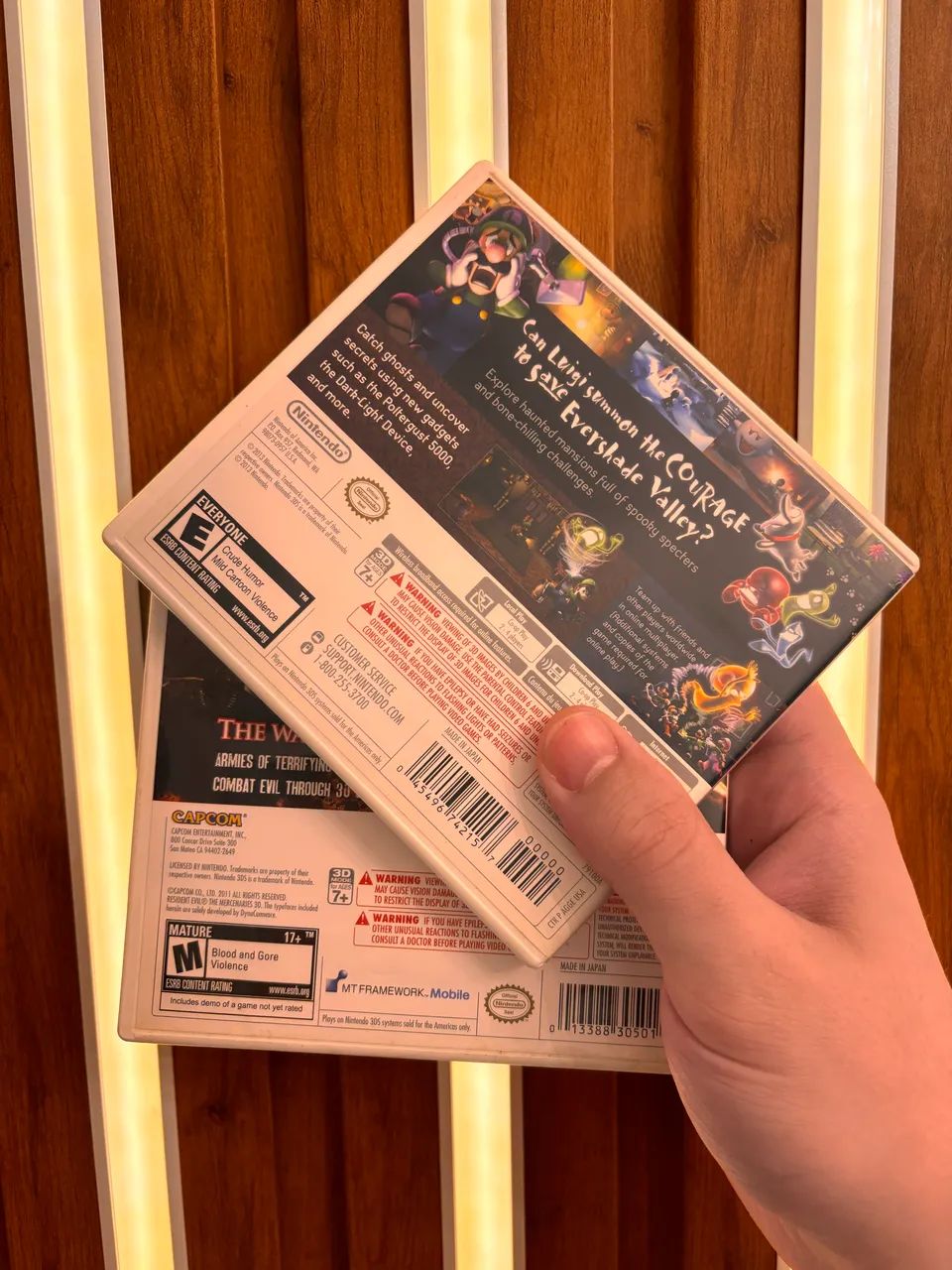 Lote de jogos Nintendo 3ds: Luigi Mansion e Resident Evil  - Foto 2