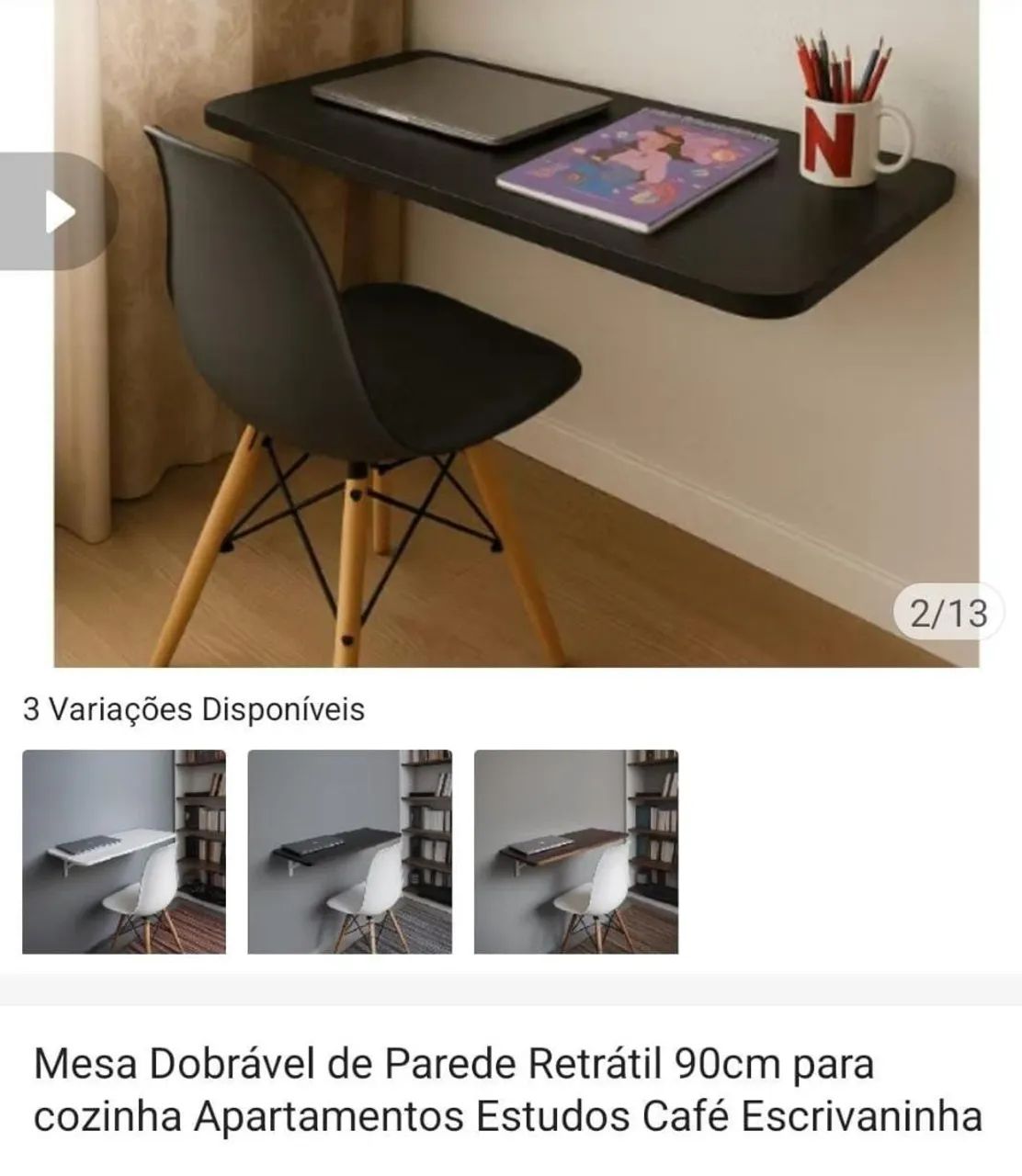 Mesa Dobrável de Parede