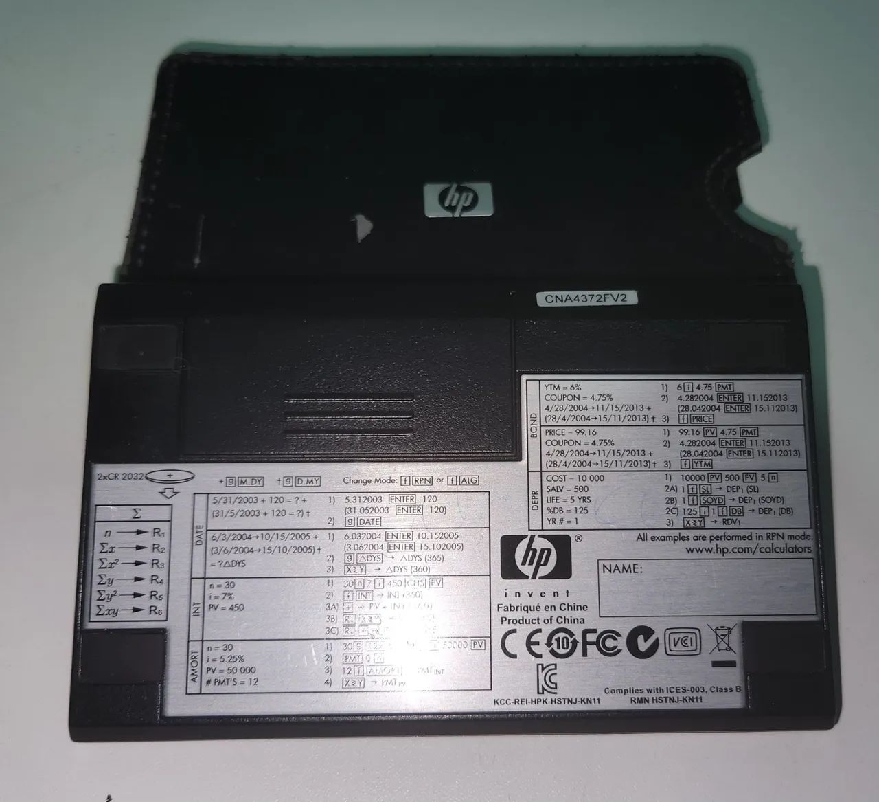 Calculadora Científica HP 12C Platinum Original com Case - Foto 4